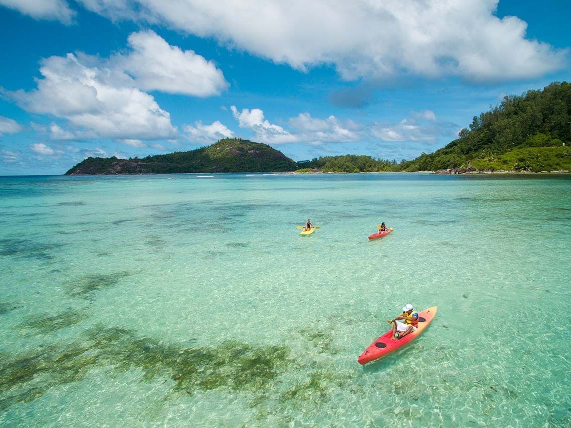 Kayaking in the Seychelles