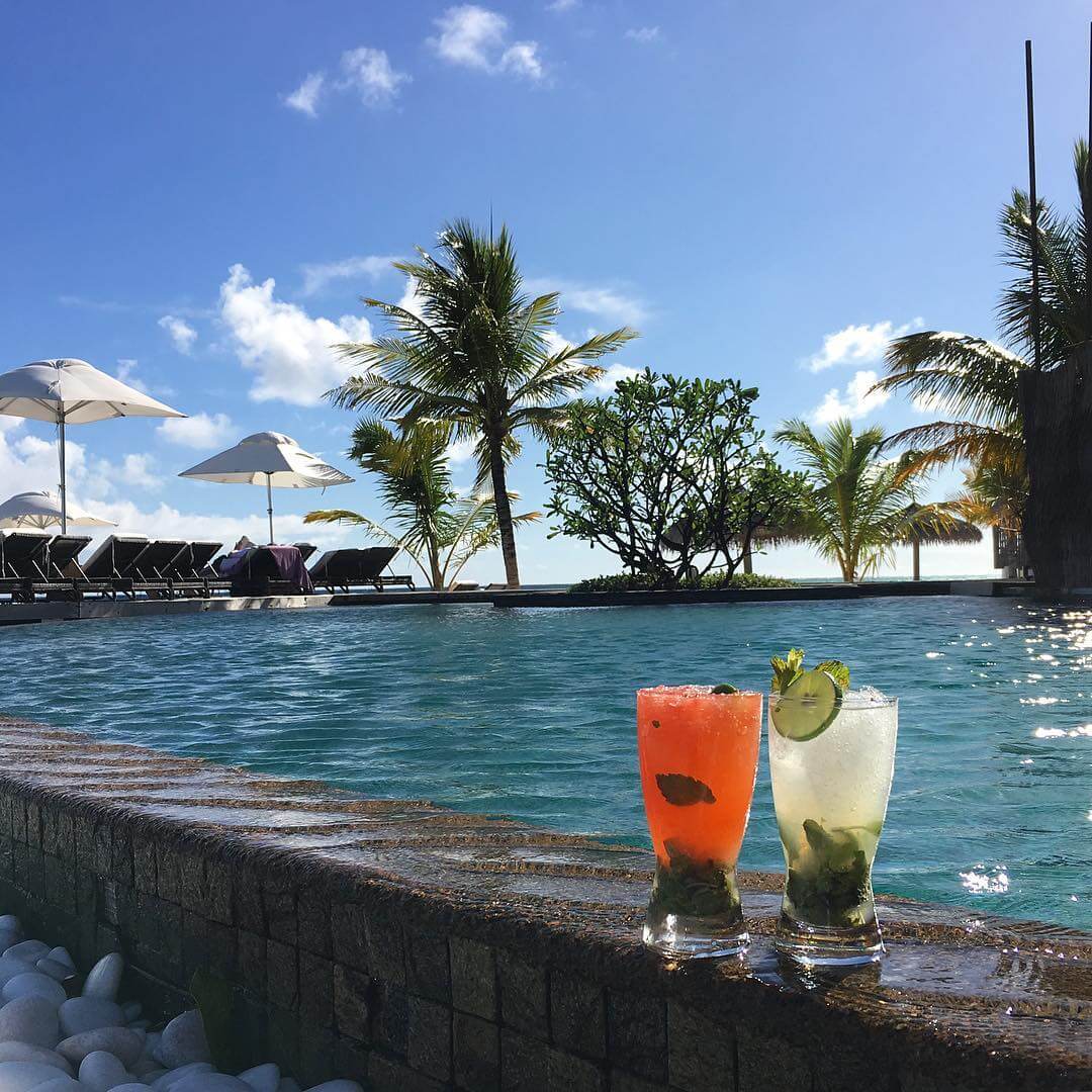 Cocktails by the pool