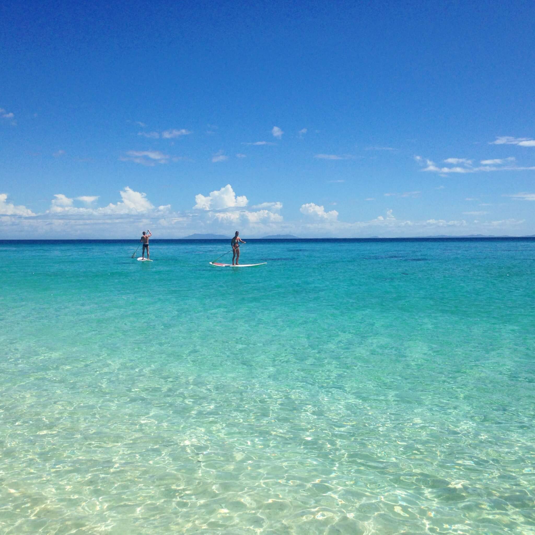 Paddle boarding at Constance Tsarabanjina Madagascar