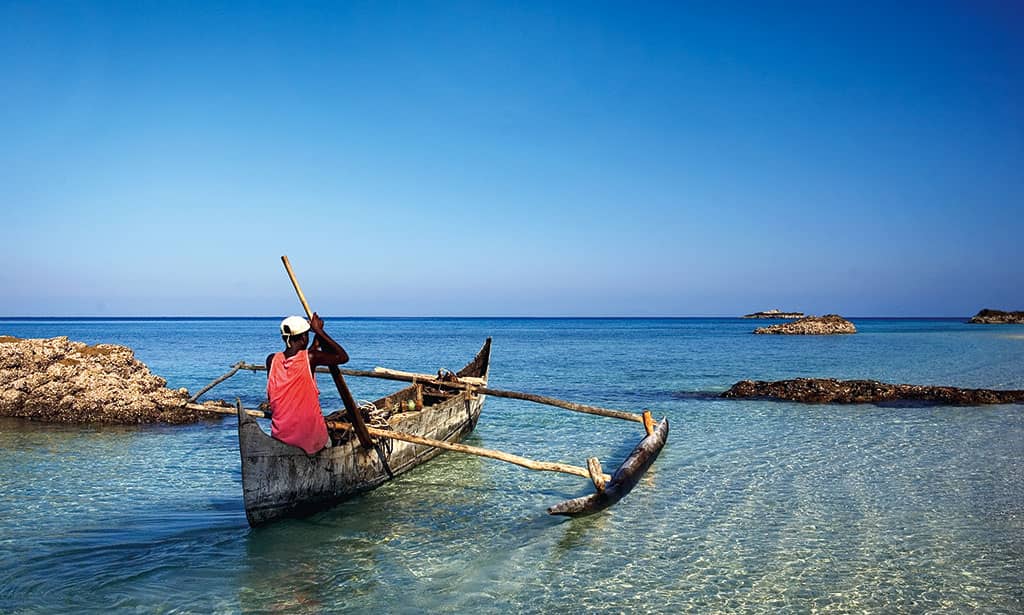 Local Mitsio fishermen in Madagascar