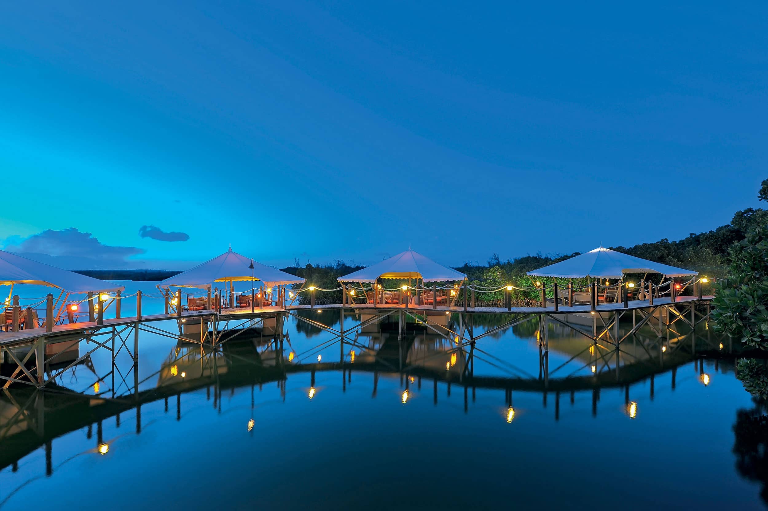 Le Barachois, floating restaurant at Constance Le Prince Maurice